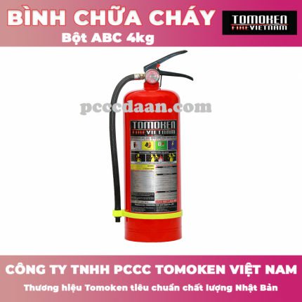 BÌNH CHỮA CHÁY TOMOKEN BỘT ABC 4KG